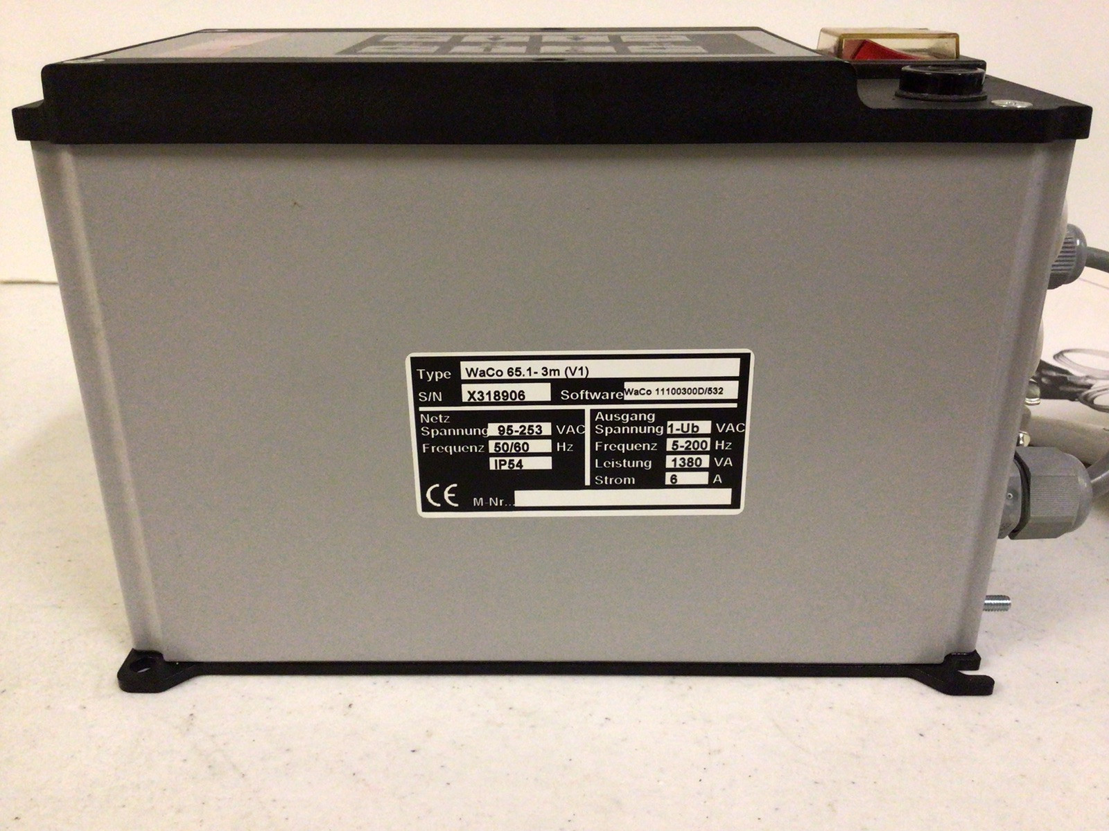 NEW, WACO 65.1-3m-V1, RUG REGLER, FREQUENCY CONTROLLER, 50/60 Hz, IP54