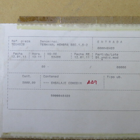 Sumitomo 8240-4828 Qty of 200 per Lot 2mm2 COPPER ALLOY TIN FINISH WIRE TERM