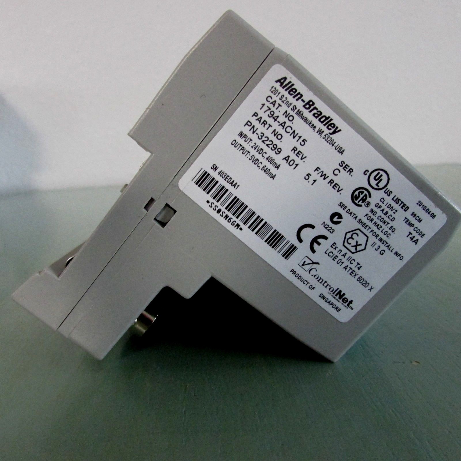 Allen Bradley 1794-ACN15 Control Net Adapter 96462871 Lot of 2!