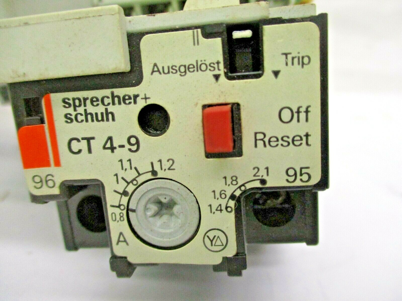 Sprecher + Schuh CT4-9 CA7-16-10 CA4-9 CRC7-280 Finder Type 55.34 A4389ISU