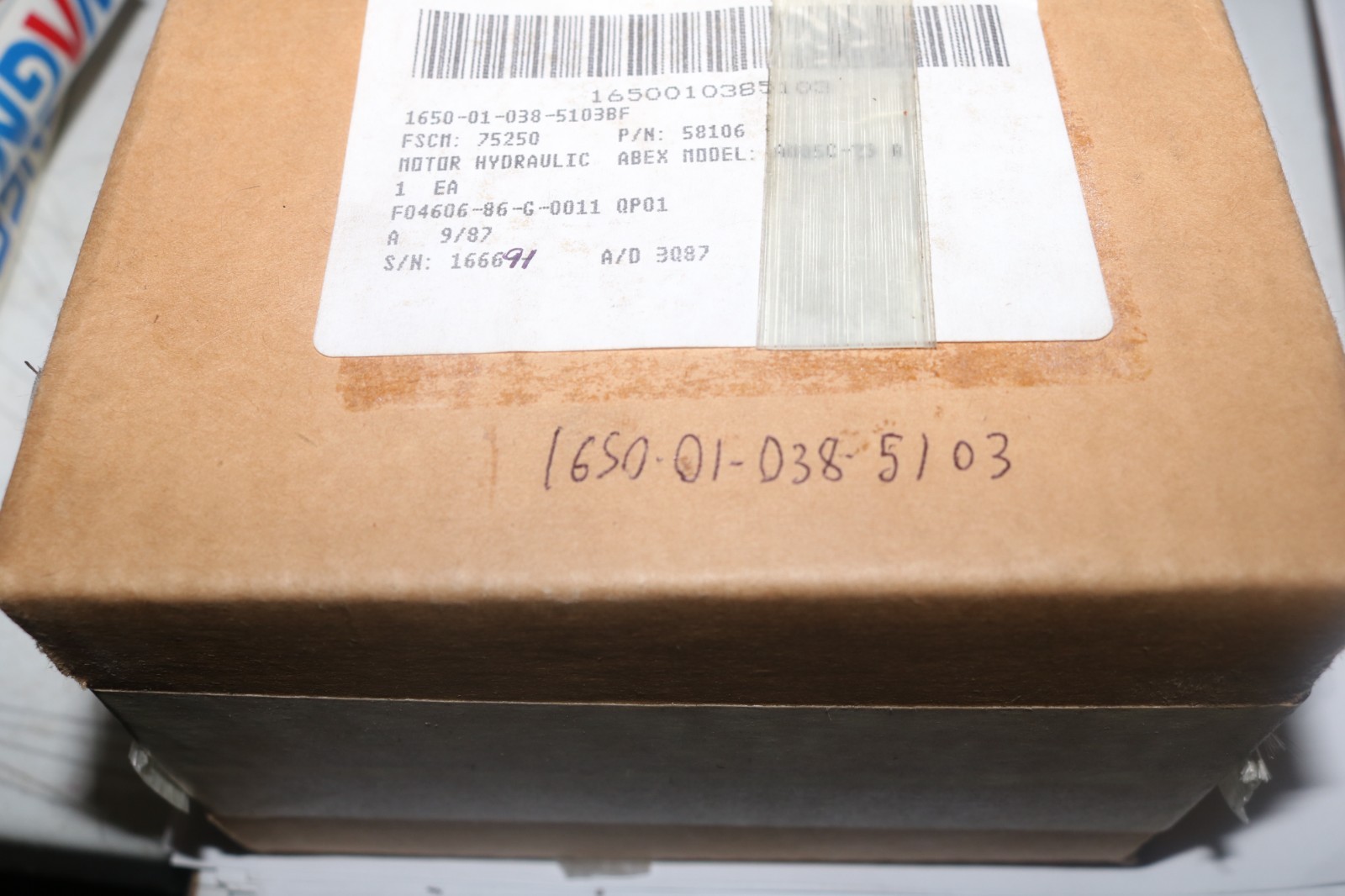 NOS ABEX Hydraulic motor pump AMO-5C-29A 3000 PSI Parker 58106 Aircraft