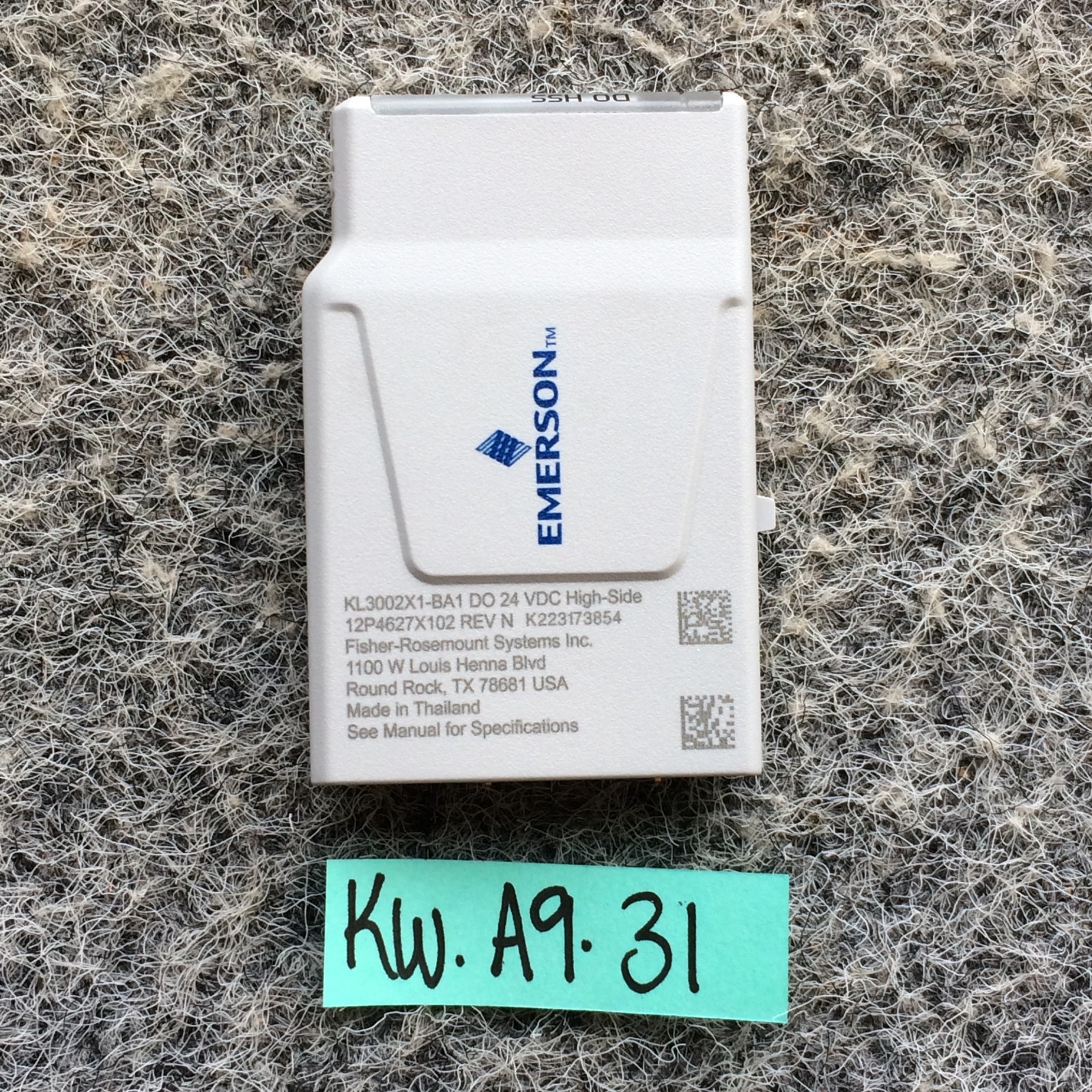 NEW EMERSON DELTA V KL3002X1-BA1 N DO 24 VDC HIGH-SIDE CHARM 12P4627 SE4302T01