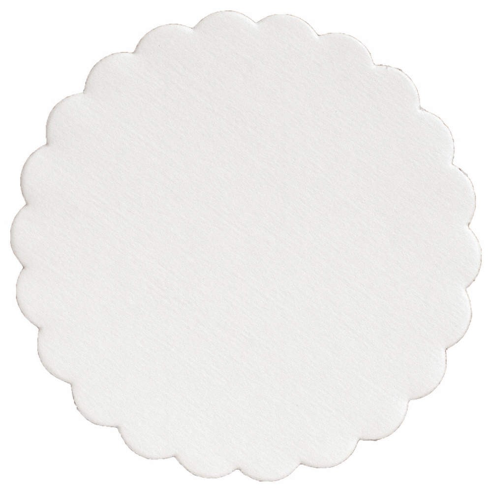 HOFFMASTER 876082 Coaster,4 in Dia,Paper,White,PK1000 35NG26