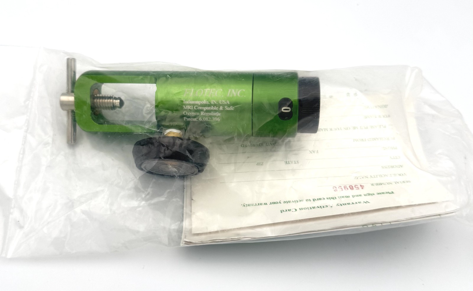 FLOTEC Regulator P/N 86680-2500 Green – 30 DAY WARRANTY
