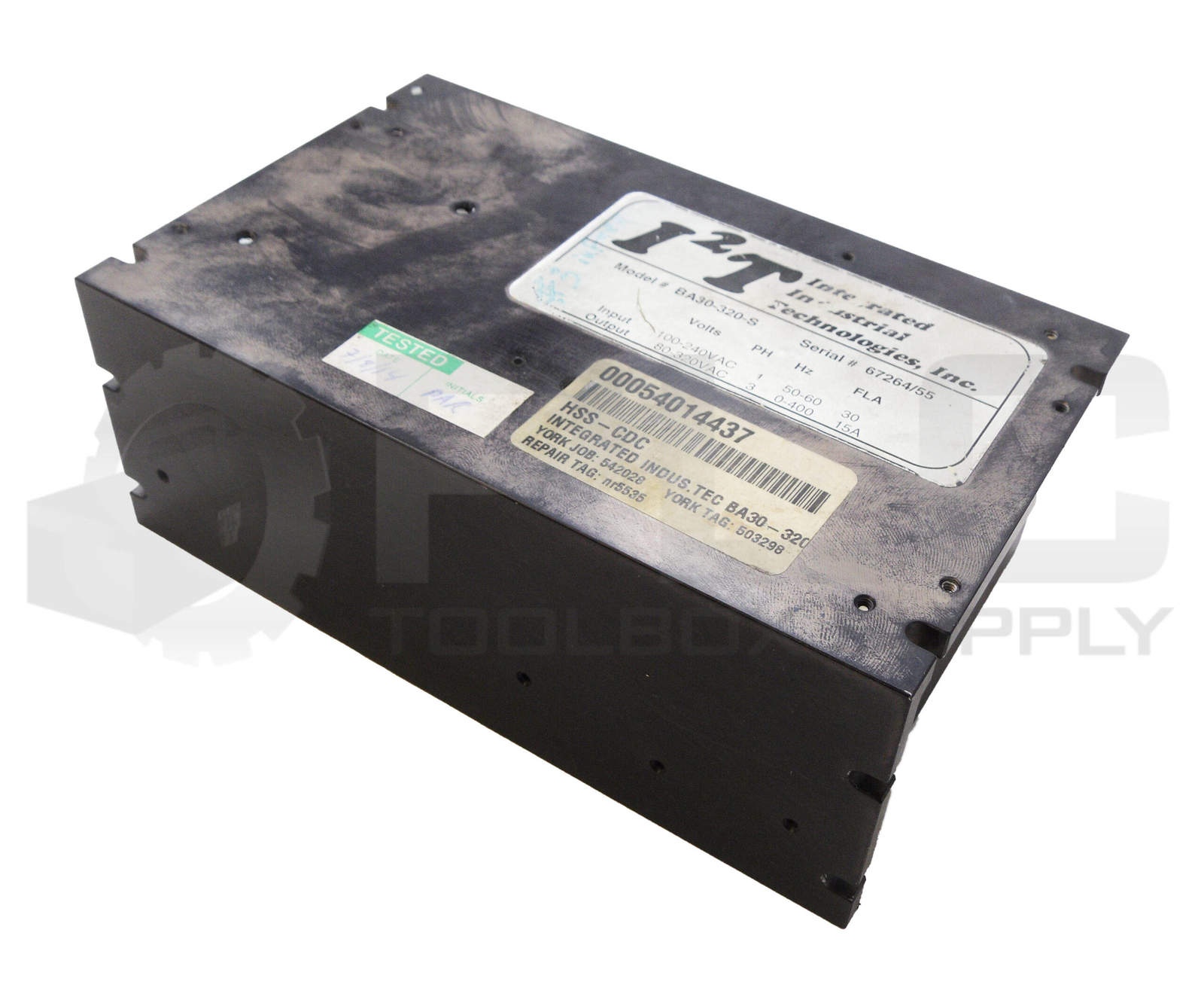INTERGRATED INDUSTRIAL TECHNOLOGIES BA30-320-S SERVO AMPLIFIER 240VAC