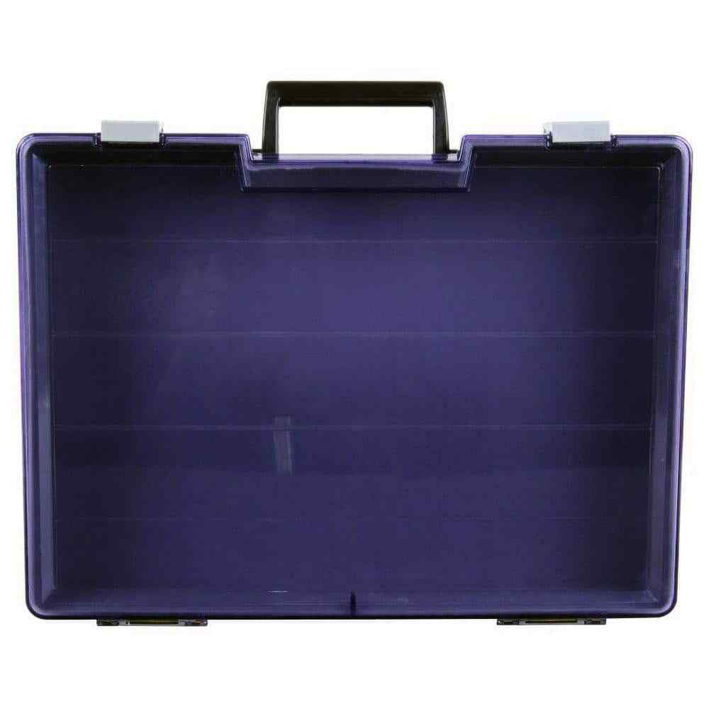 Flambeau 711-2 One-Compartment Gray Storage Box, 15-1/2″W x 2-1/2″H x 11-3/4″D