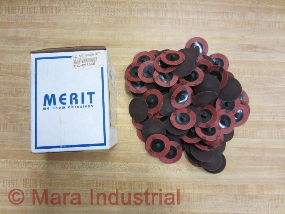 Merit 66875 Abrasive Disc 2″ Diameter 320 Grit (Pack of 100)