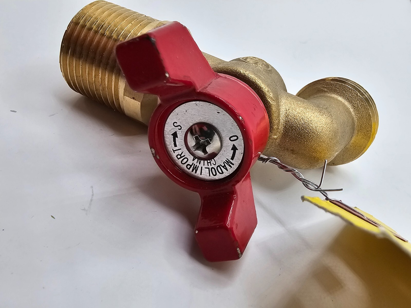 (QTY 2) 3/4″ Brass Ball Valve Hose Bibb Brass Male NPT inlet