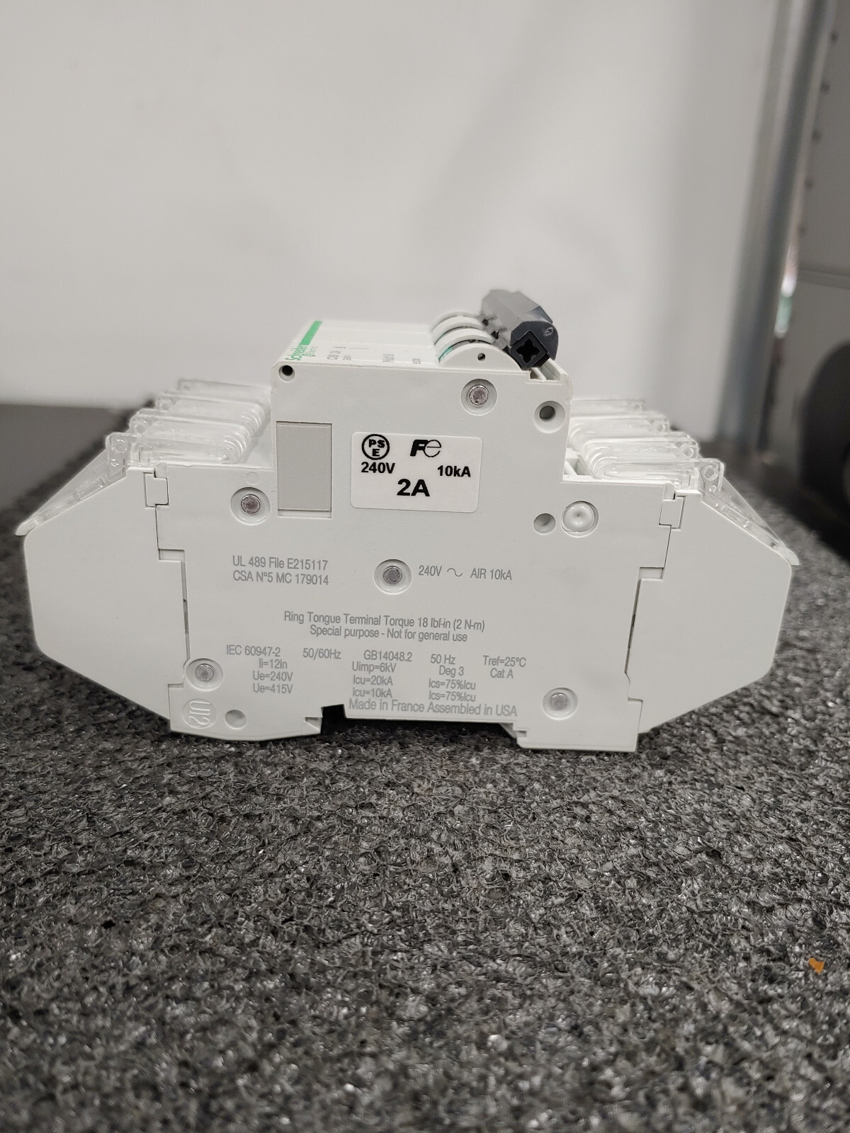 SCHNEIDER ELECTRIC 60297 D 25A 3P 240V C60 Multi 9 MCB Miniature Circuit Breaker