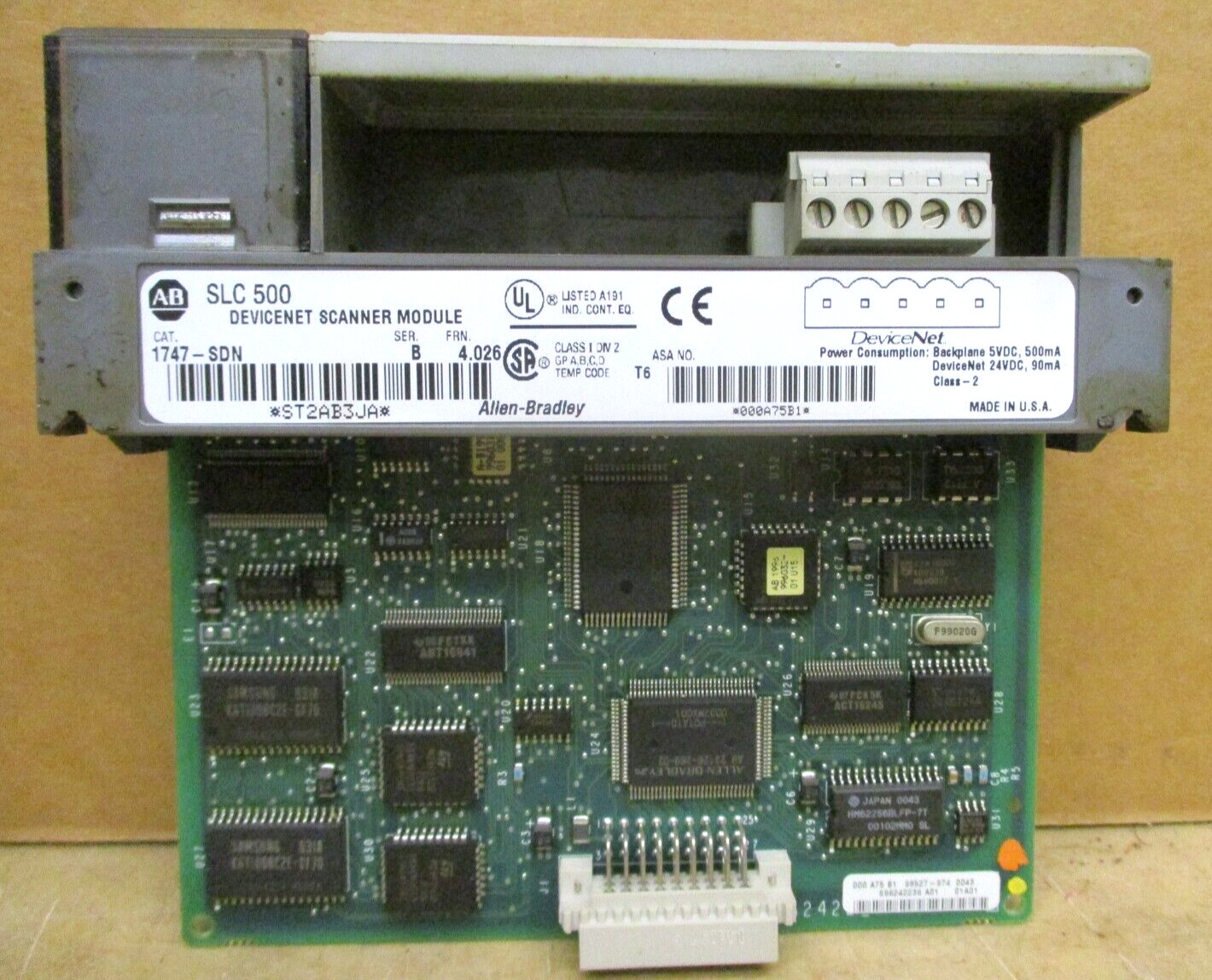 Allen-Bradley SLC 500 1746-P3 SLC 5/04 CPU 1747-L542 1747-DCM 1747-SDN 48695GN