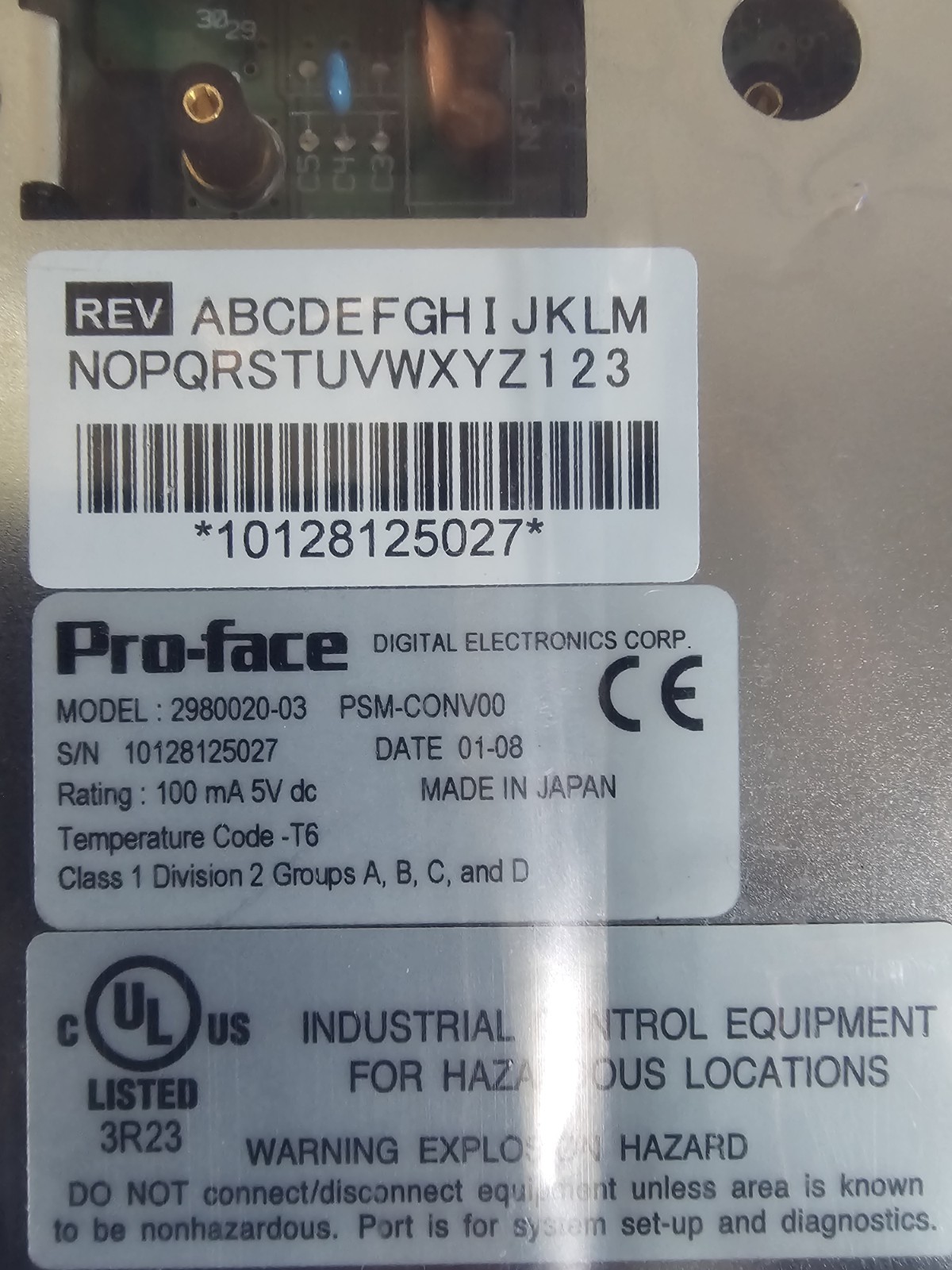 New Digital Electronics Pro-face Bus Conversion Unit Panel 2980020-03 PSM-CONV00