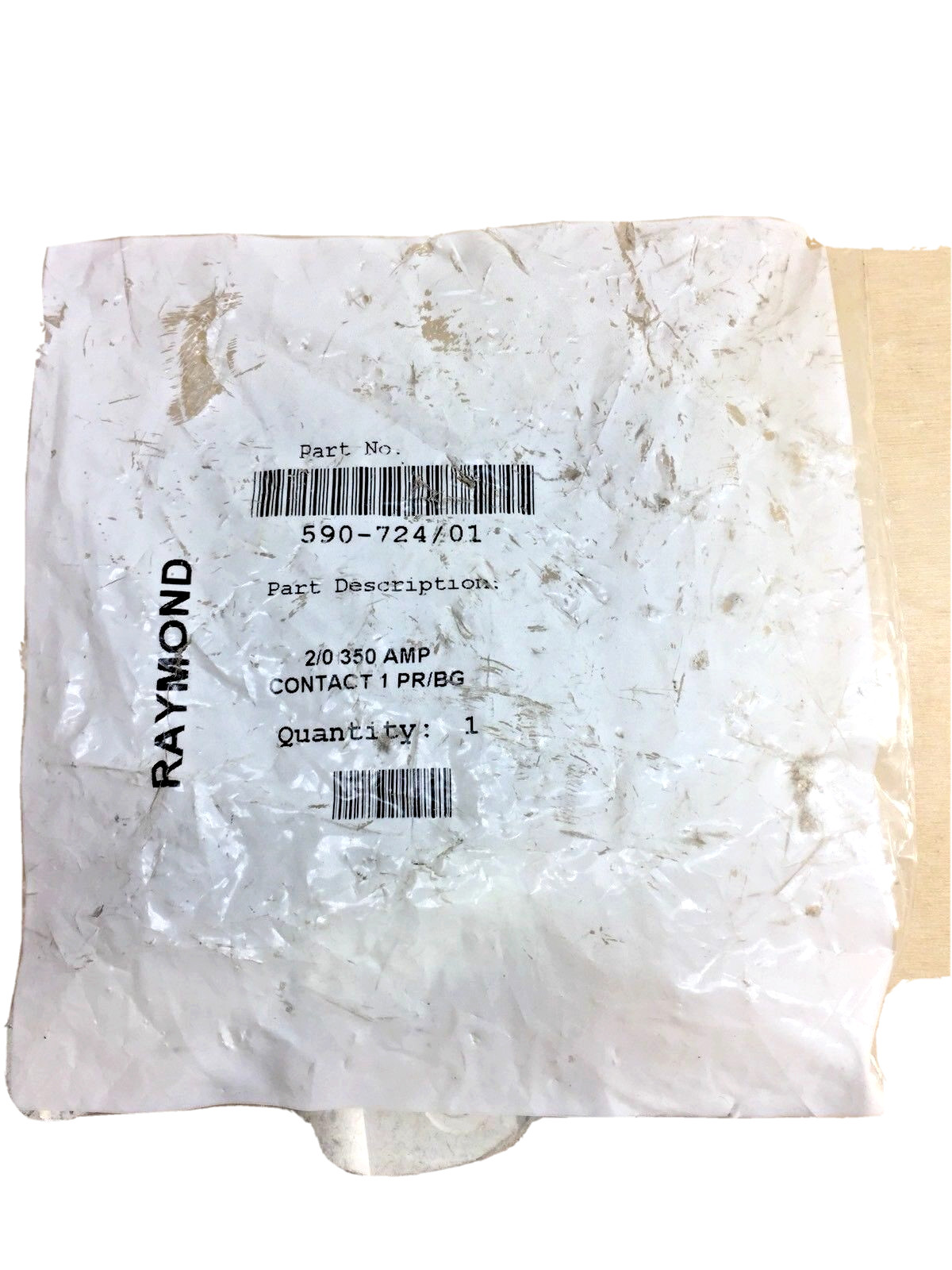 RAYMOND 590-724-01 -2/0-350AMP CONTACT -1 P/R/BG