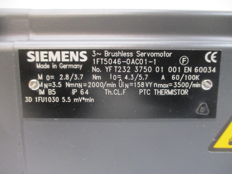 SIEMENS 1FT5046-0AC01-1 158V 4.3/5.7A NSMP