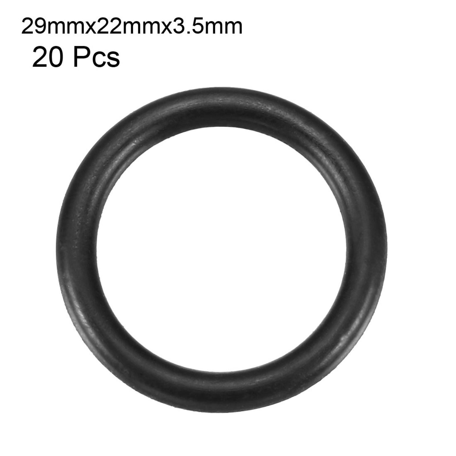 20pcs 29mm x 3.5mm Nitrile Butadiene Rubber O Ring Oil Sealing Ring Gasket Black