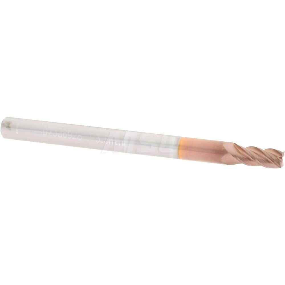 Accupro 12182737 Square End Mill: 0.1378″ Dia, 0.2756″ LOC, 4 Flutes, Solid Carb