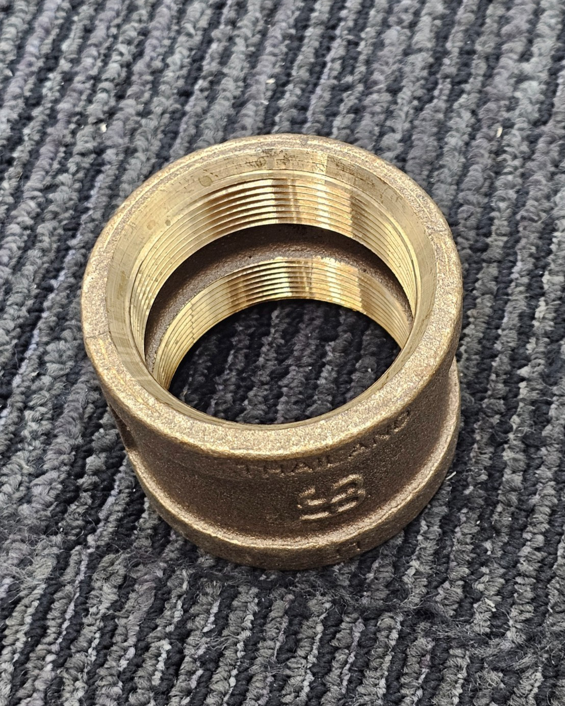 (QTY 3) Merit Brass 2 Brass Fnpt X Fnpt Class Pipe Coupling Threaded Female