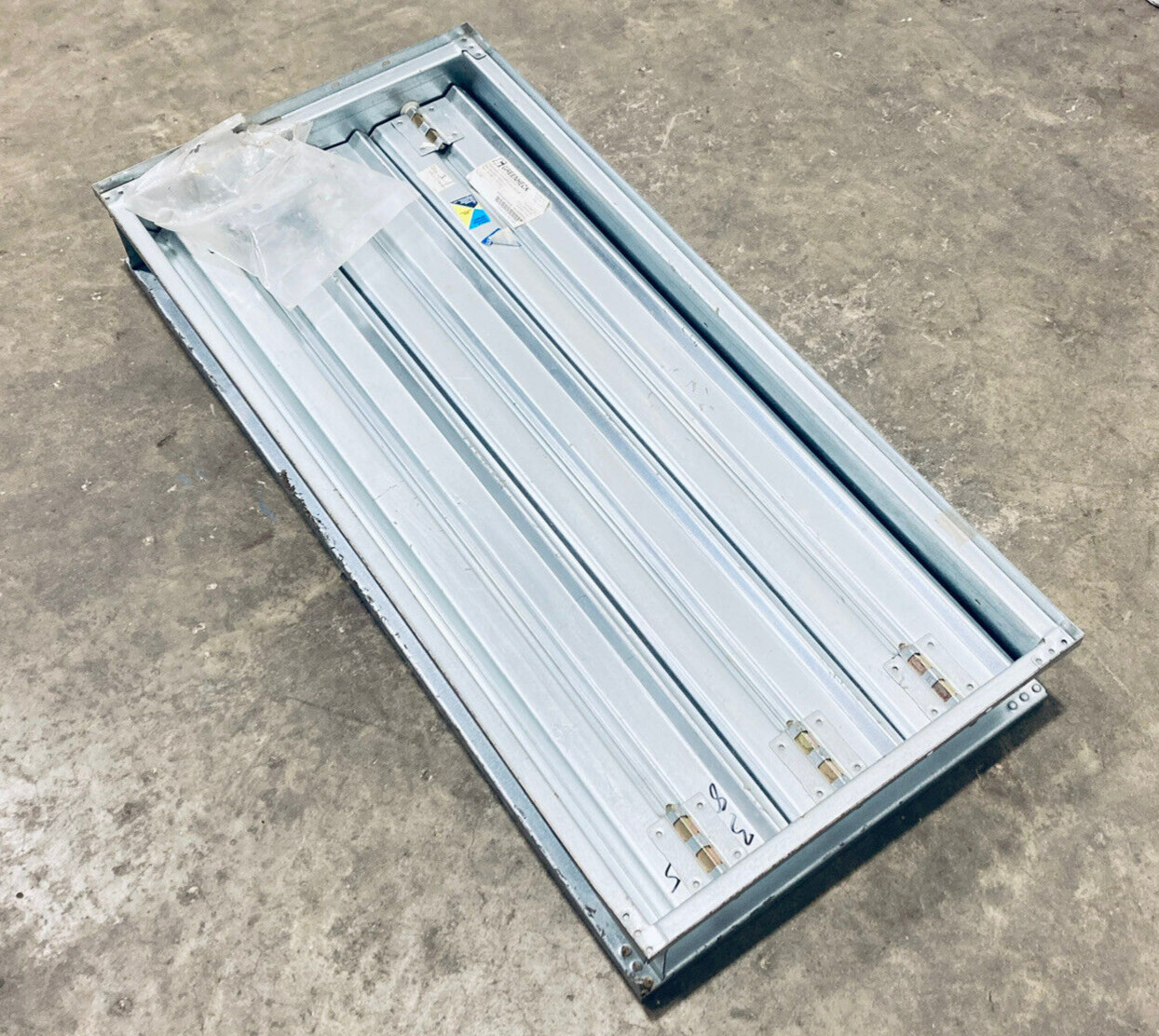UNUSED GREENHECK MBD-15 GALVANIZED MANUAL BALANCING DAMPER 38″X18″ MULTI-BLADE