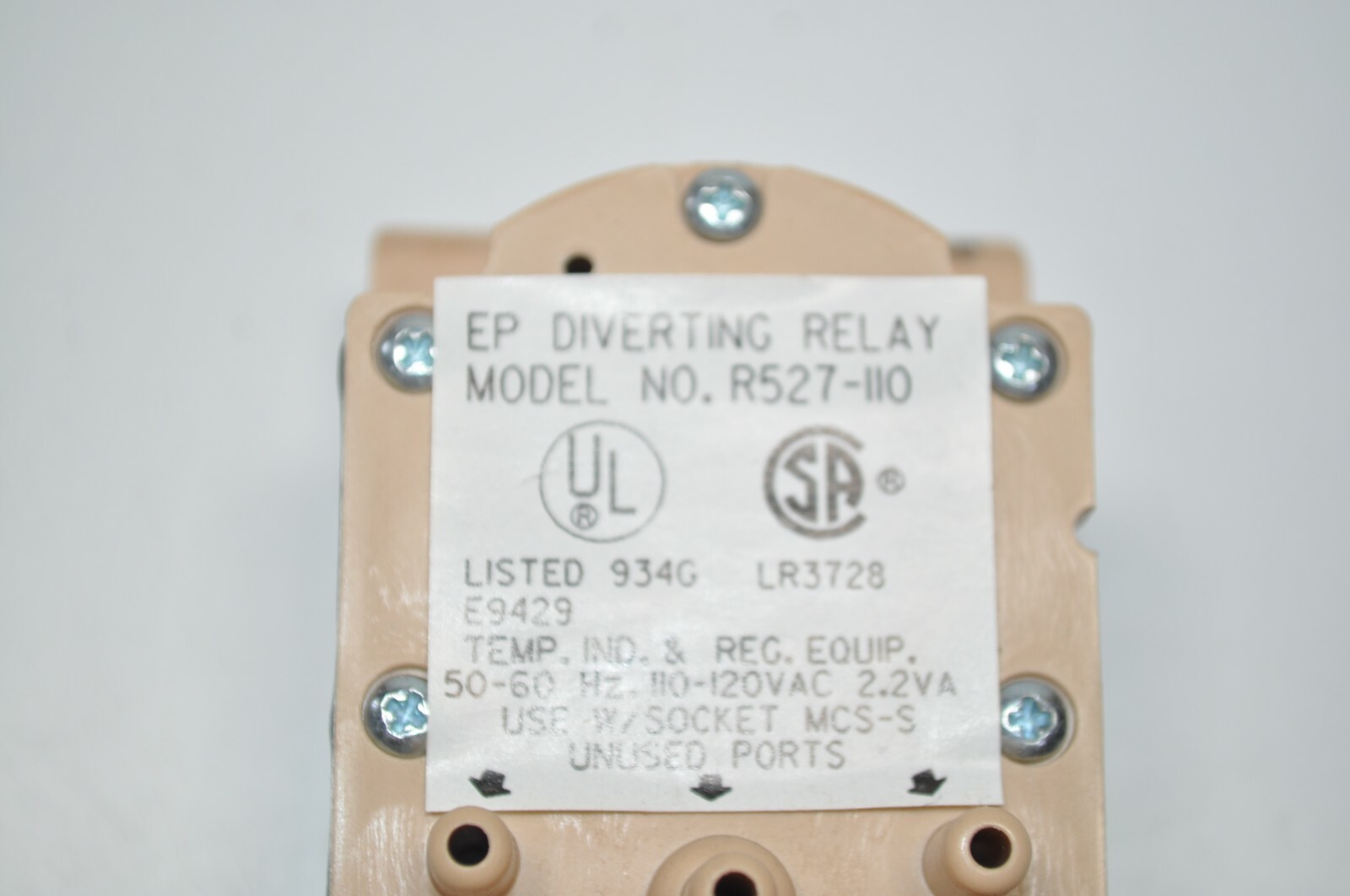 NEW LOT of 2 INVENSYS Siebe EP Pneumodular Diverting Relay Surface # R527-110