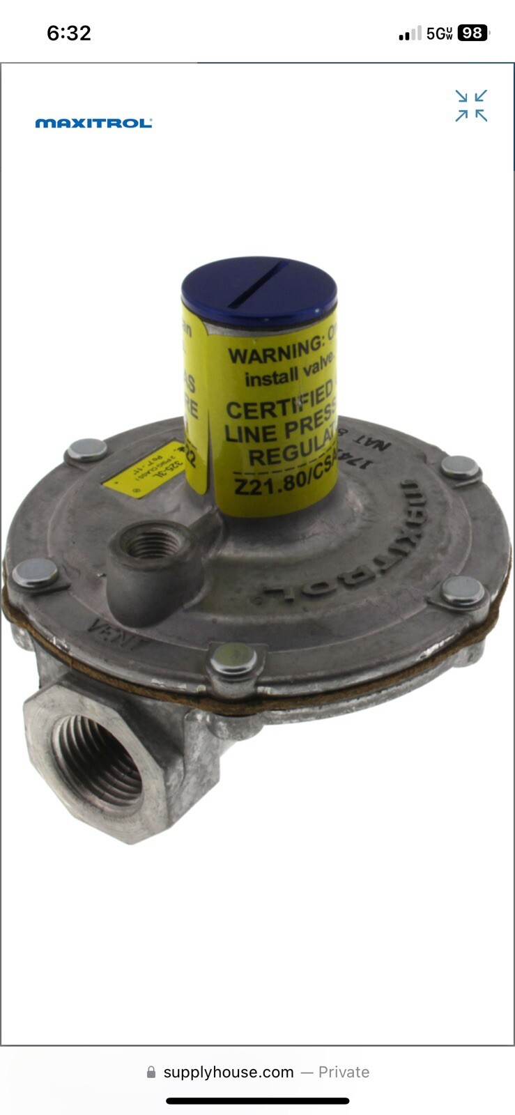JOHNSTON L37-535 1/2″ REG / 325-3L-44/12A09