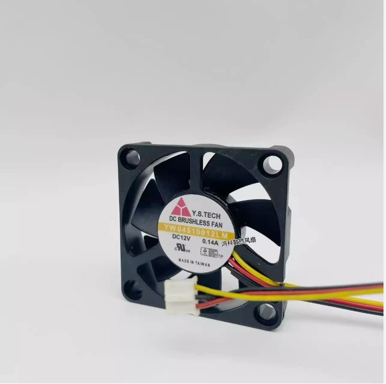 Y.S.TECH YW04510012LM DC12V 0.14A 4.5cm 3-wire cooling fan