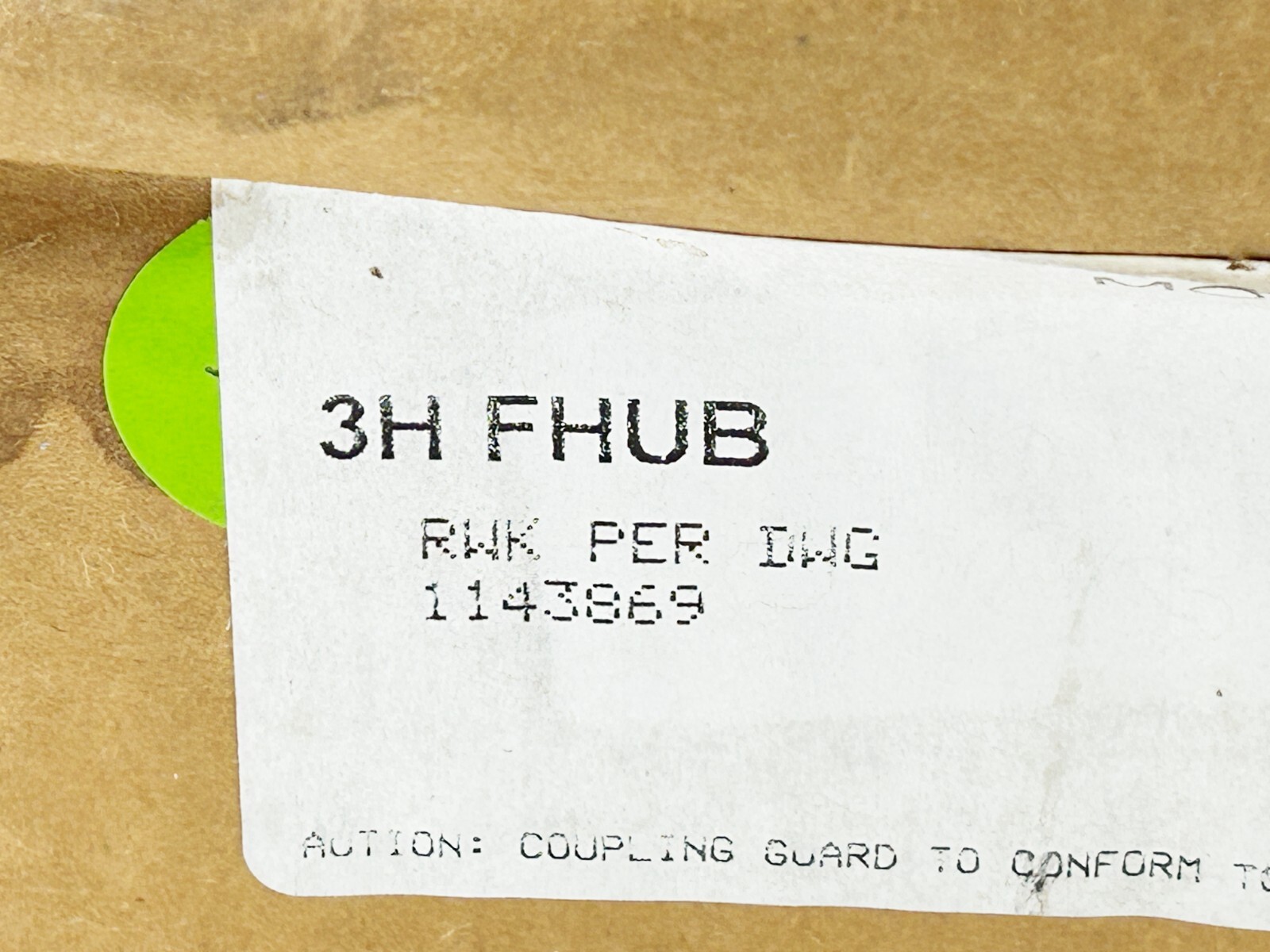New Kop-Flex 1159586 3H Fhub Gear Coupling Tapered Bore 3.7″X3.9″