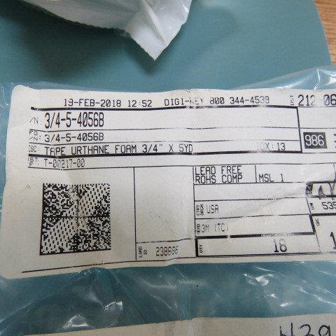3M 3/4-5-4056B Qty of 1 per Lot Double Coated, Double Sided Tape Acrylic, 100 A