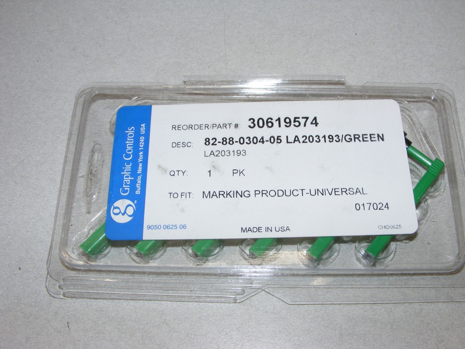 Graphic Controls 82-88-0304-05 Green Pen – 6 Pack (a43)
