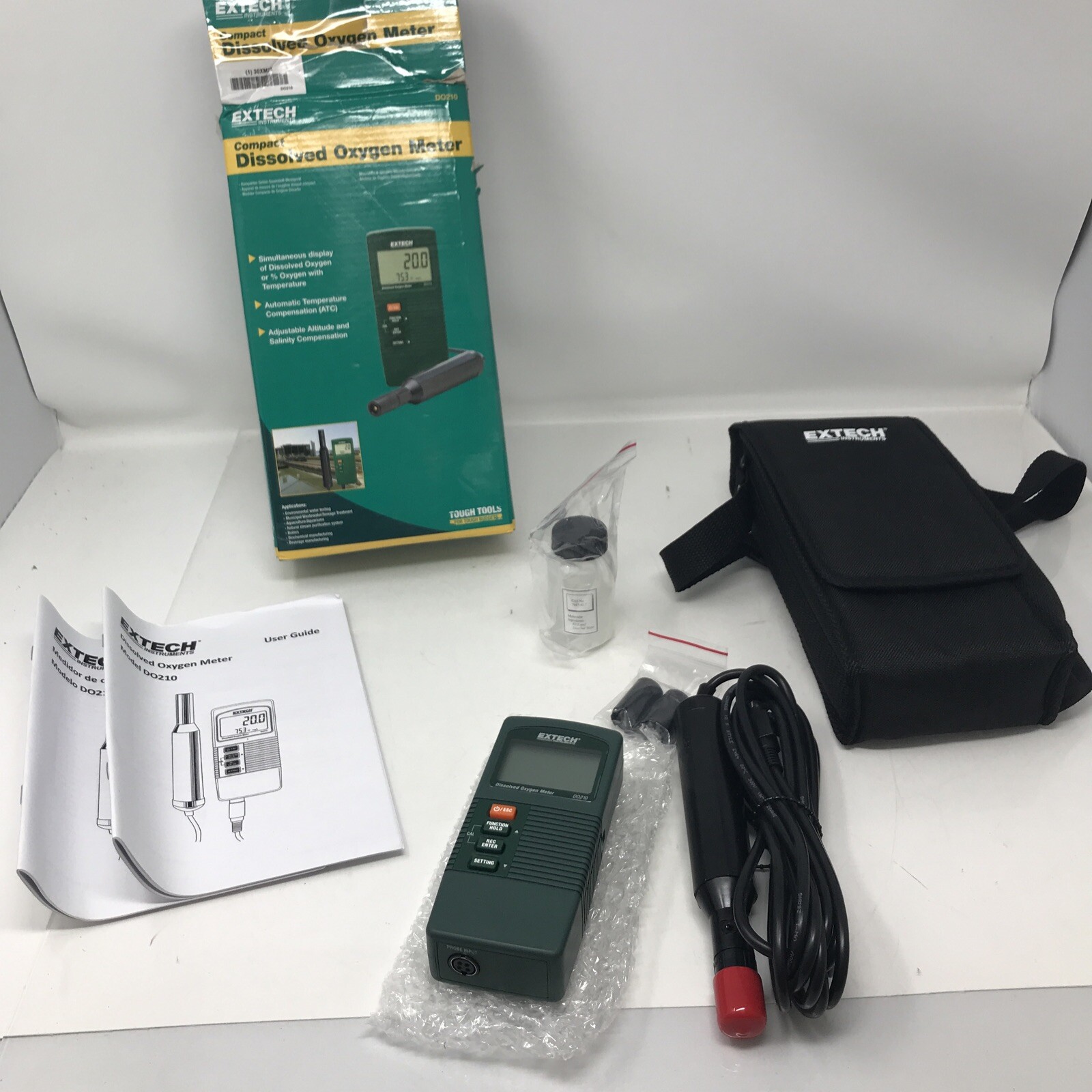 EXTECH DO210 Dissolved Oxygen Meter, 9V Battery