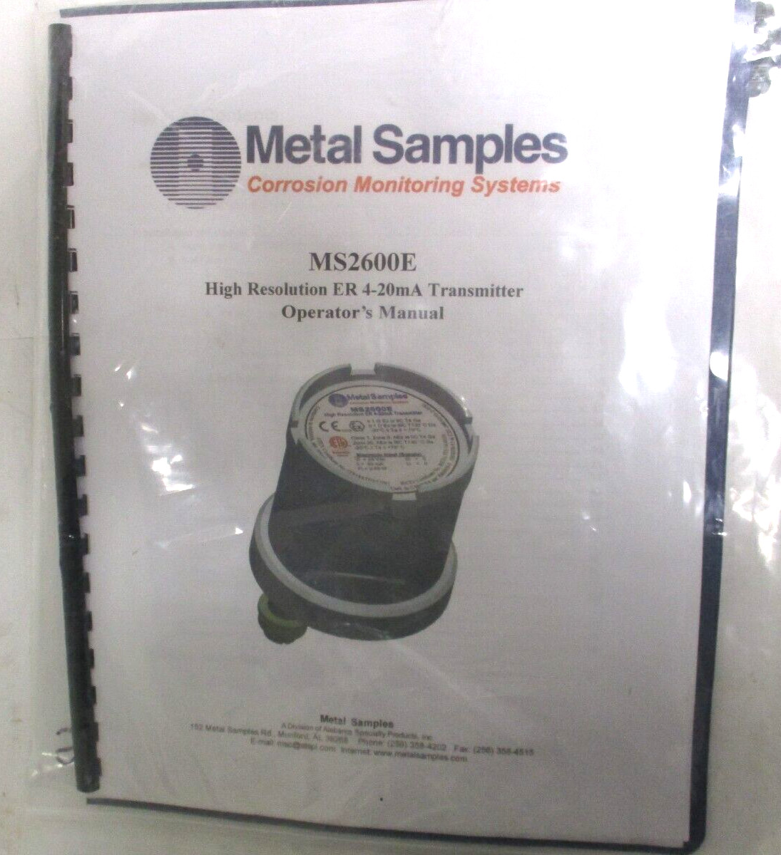 METAL SAMPLES CO., MS2600E , CORROSION MONITORING SYSTEM , HIGH RESOLUTION ER