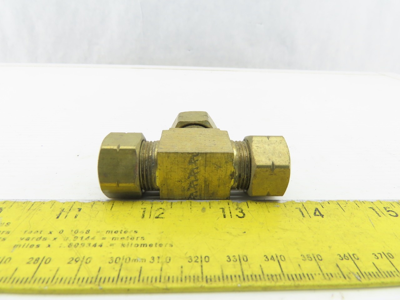1/2″ Tube OD Brass Compression Union Tee Lot Of 5