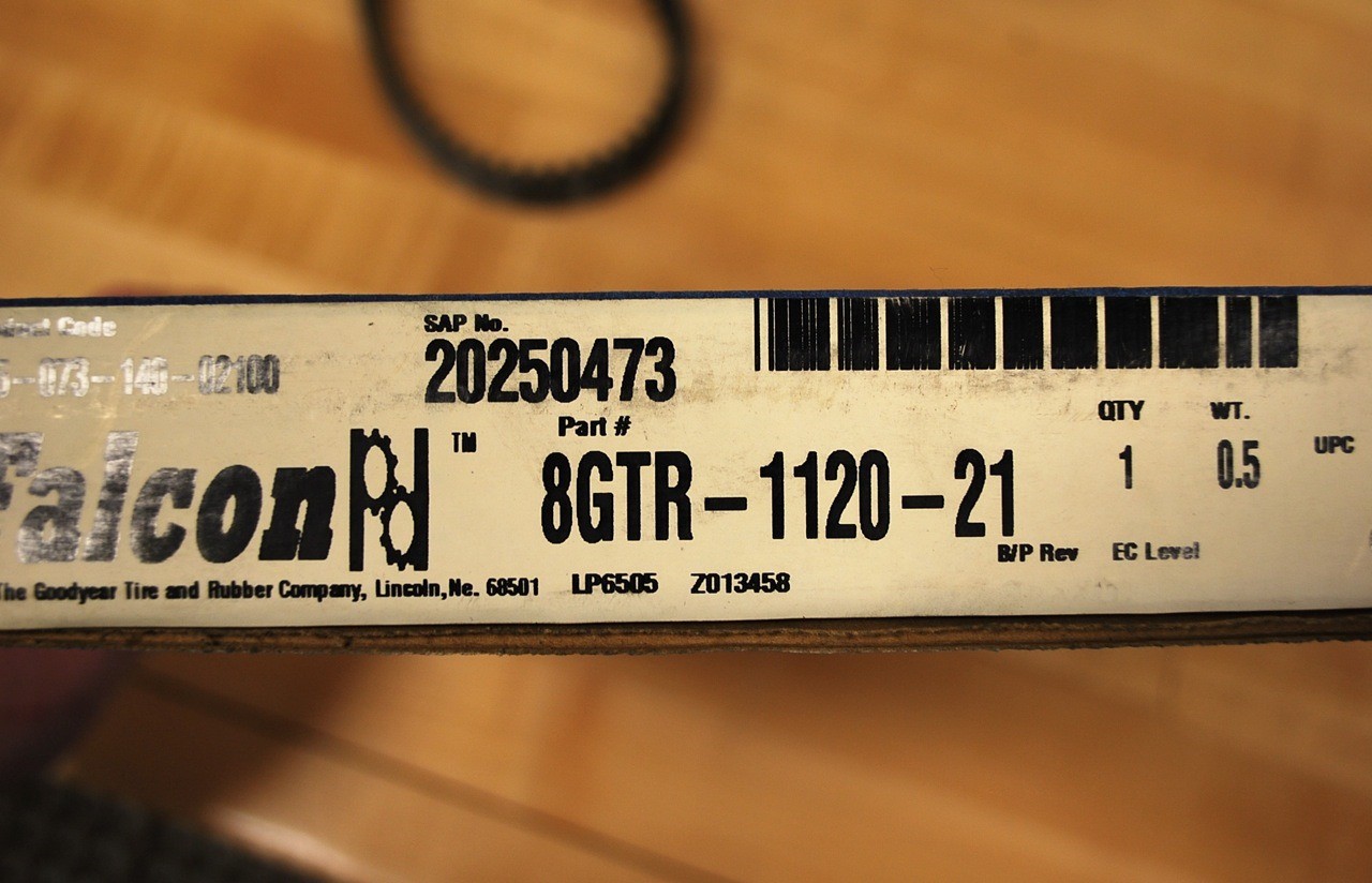 Goodyear 8GTR-1120-21 Synchronous Drive Belt 21mm Wide 1120mm Diameter – NEW