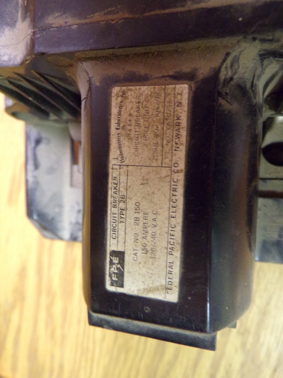 FPE Circuit Breaker 150A Type 2B 2B 150 120/240VAC *FREE SHIPPING*