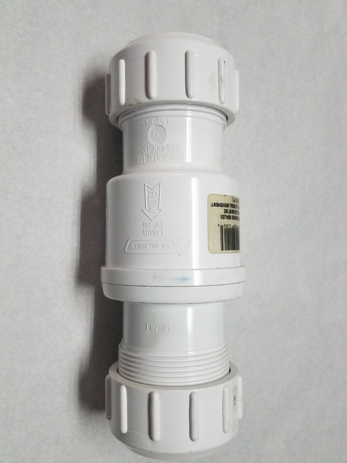 GRANBY 17SCC-15 1-1/2″ UNION COMPRESSION PVC SWING CHECK VALVE NNB
