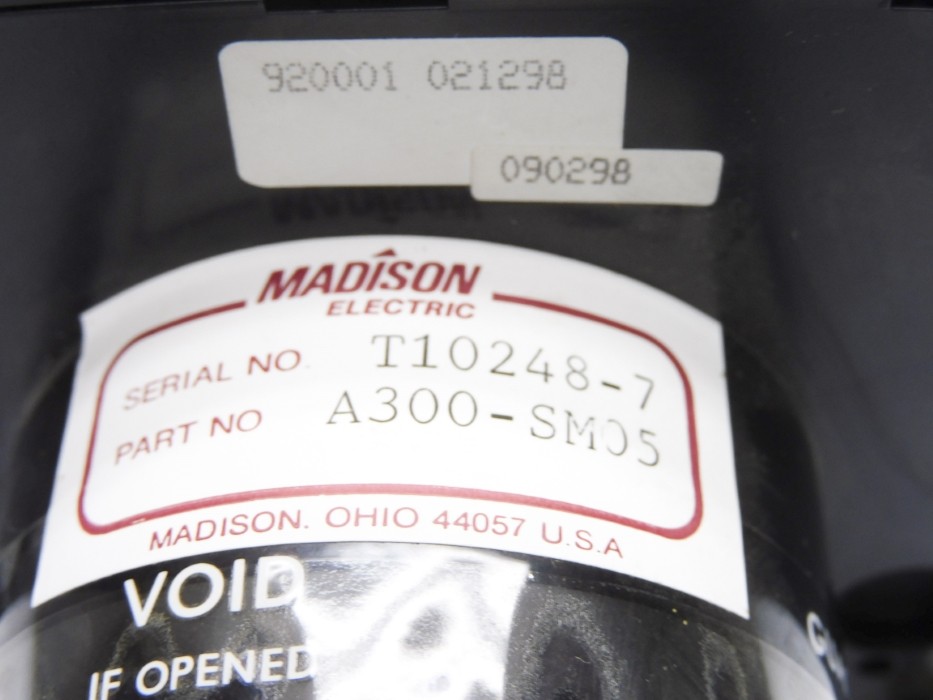 MADISON ELECTRIC A300-SM05 0-800RPM NSNP