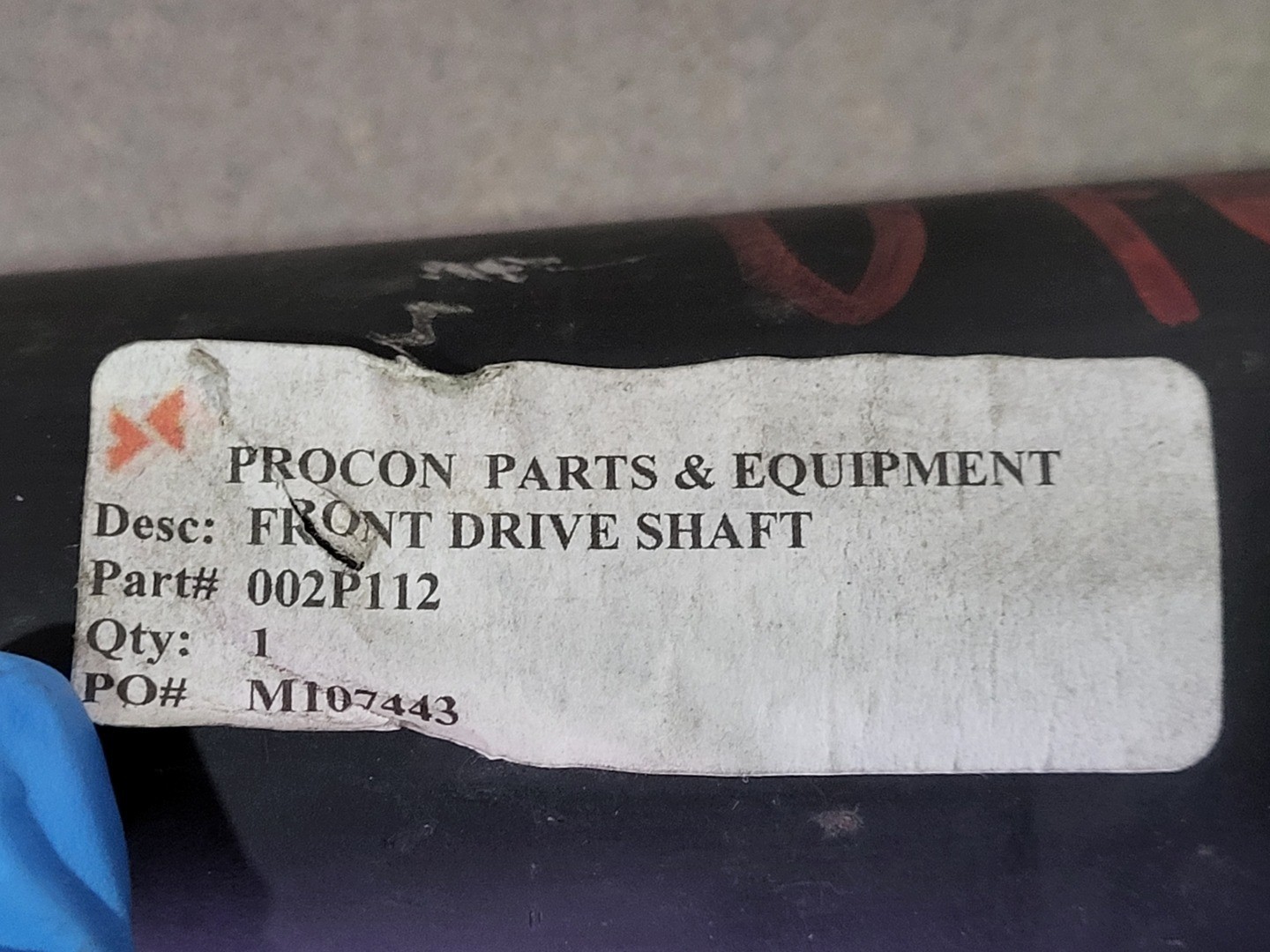 SURPLUS NEW PROCON EQUIPMENT 002P112 Front Drive Shaft – Transportation