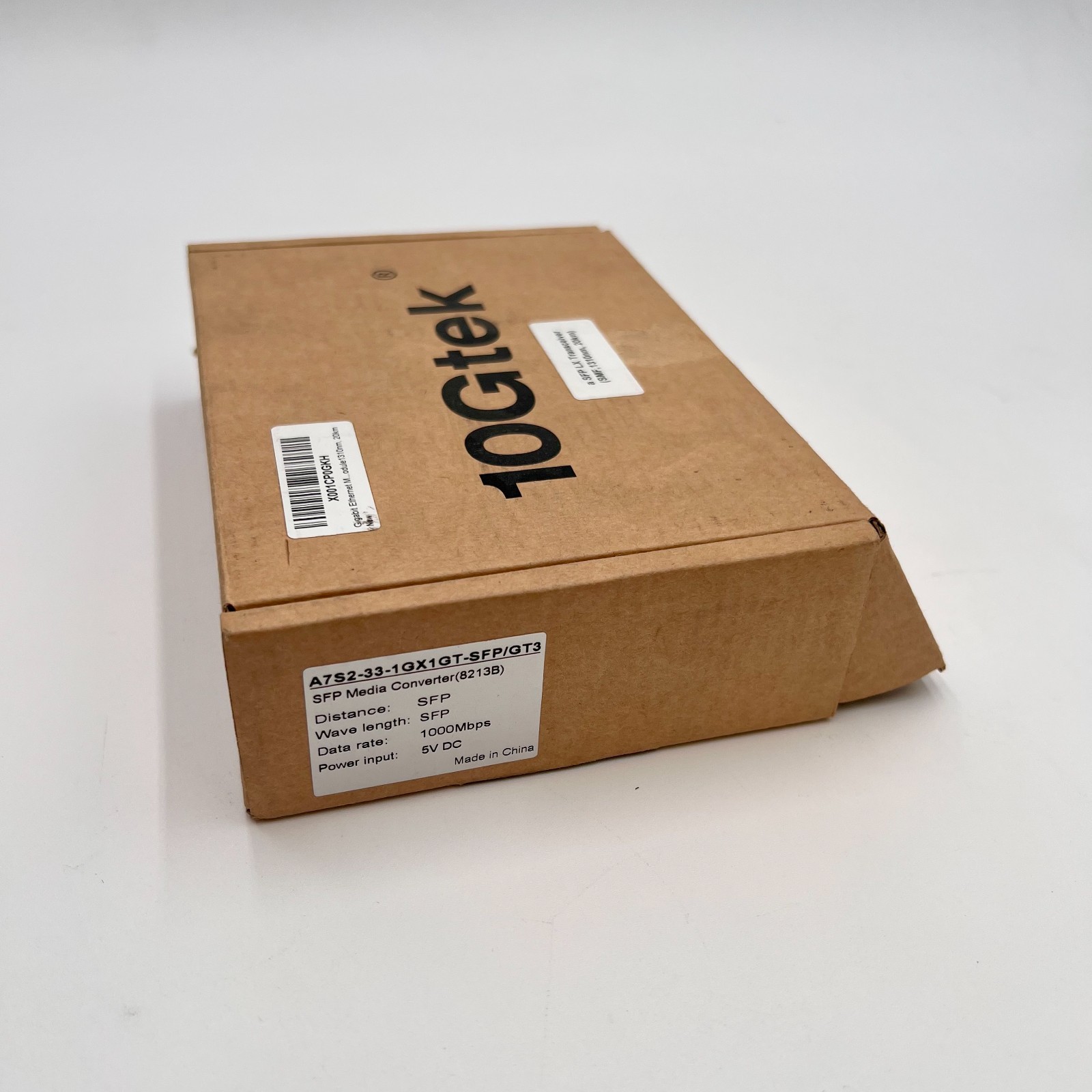 10GTEK GIGABIT ETHERNET SINGLEMODE LC FIBER MEDIA CONVERTER | NEW OPEN BOX