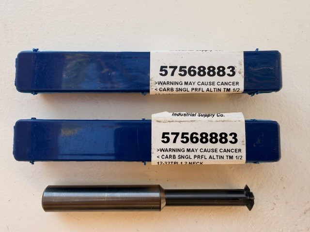 SCT Thread Mill MSC 5756883: 12 to 32 TPI, Internal & External Lot of 2
