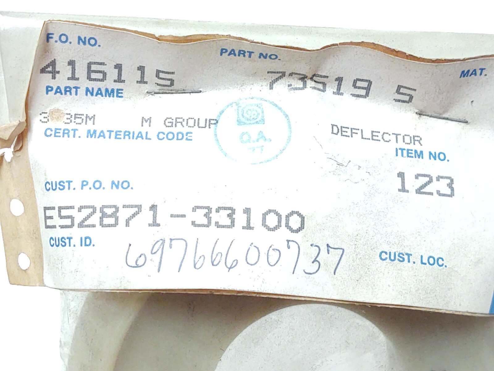🔥 (2) NOS GOULD’S PUMP 73519-5 DEFLECTOR 123