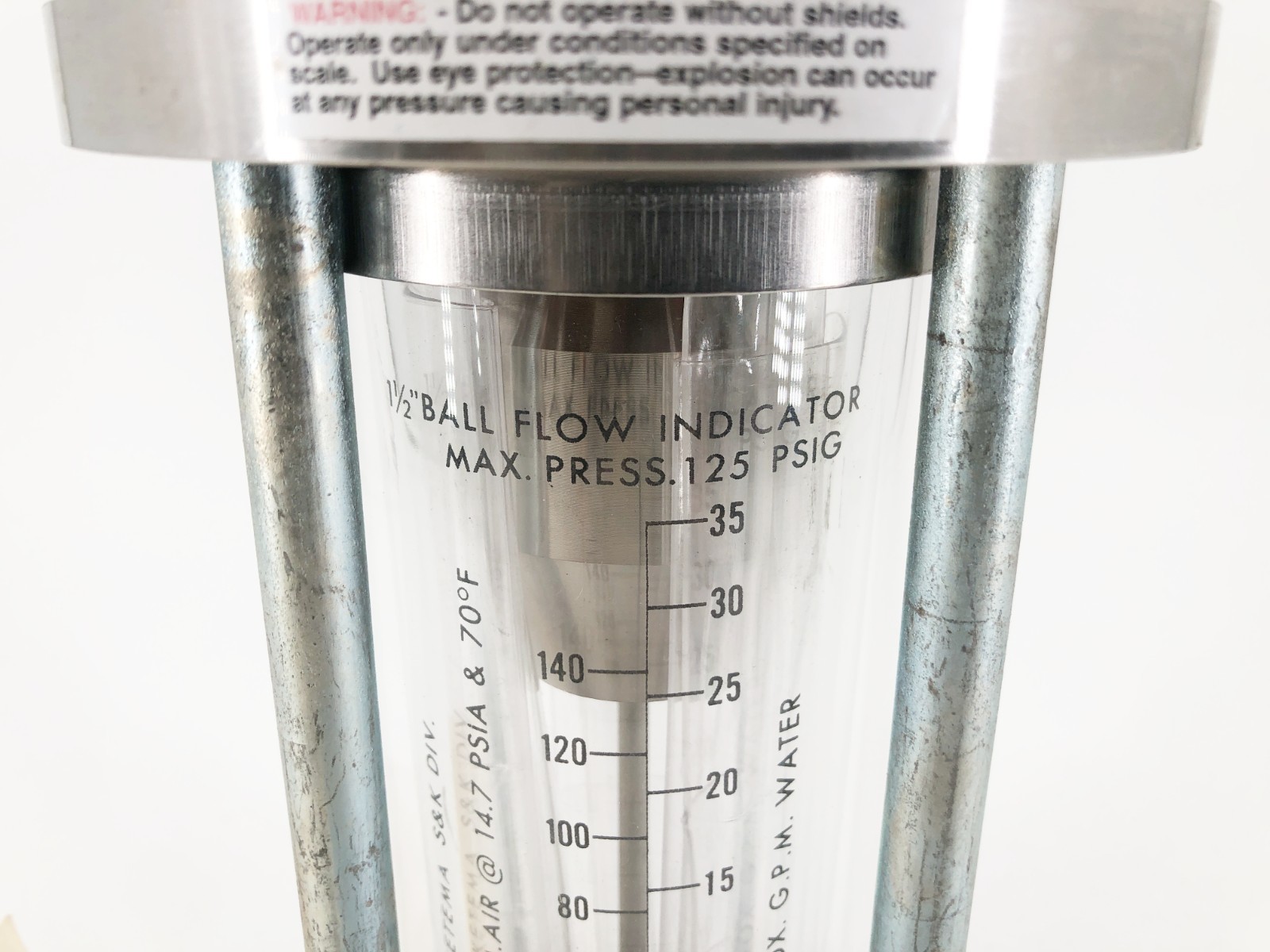 New McCrometer 20-1340 Ball Flow Indicator 1-/2″ B-Flo 72S0367M0030