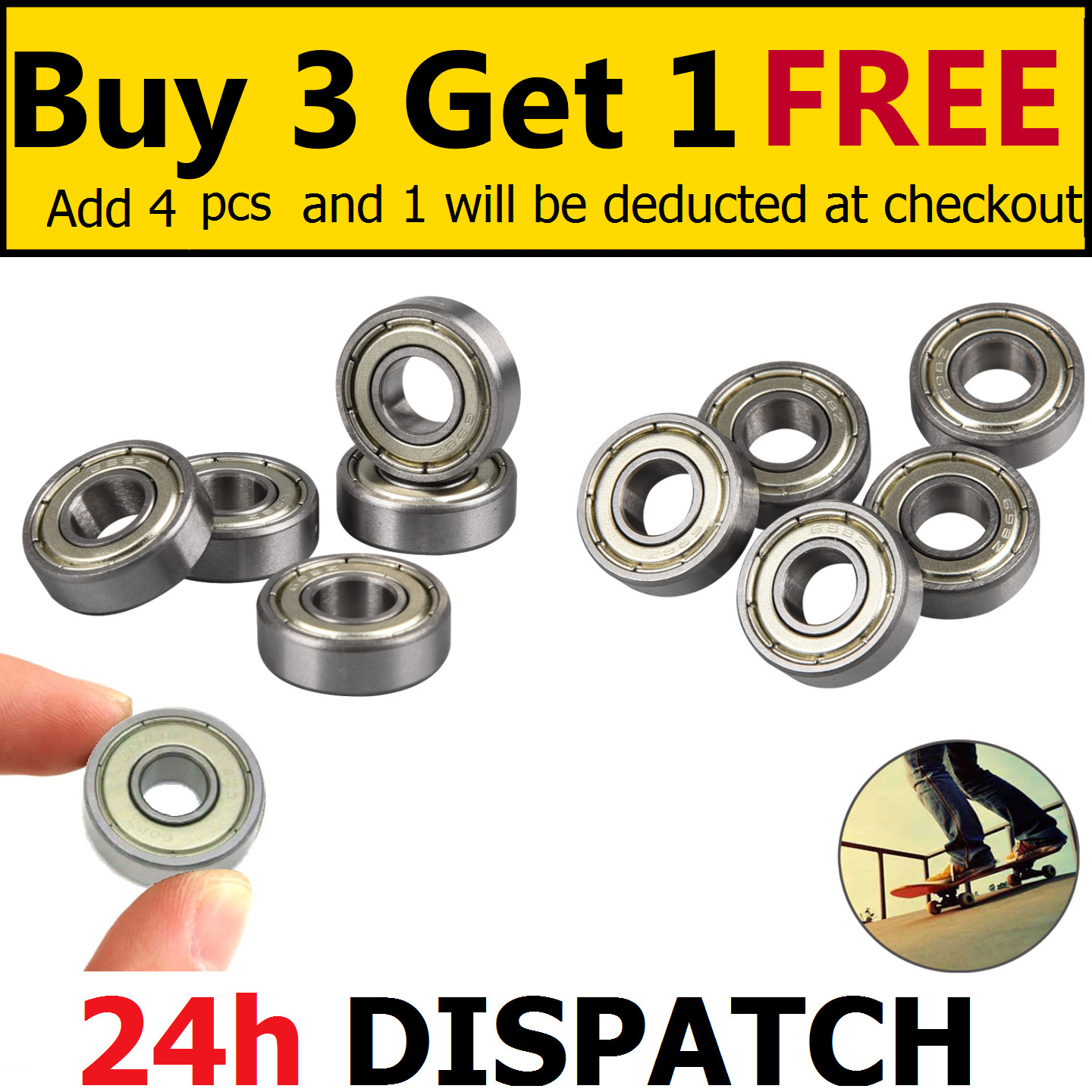 BEARINGS 601 – 699 ZZ – METAL SHIELDED Miniature bearings – Multi variations