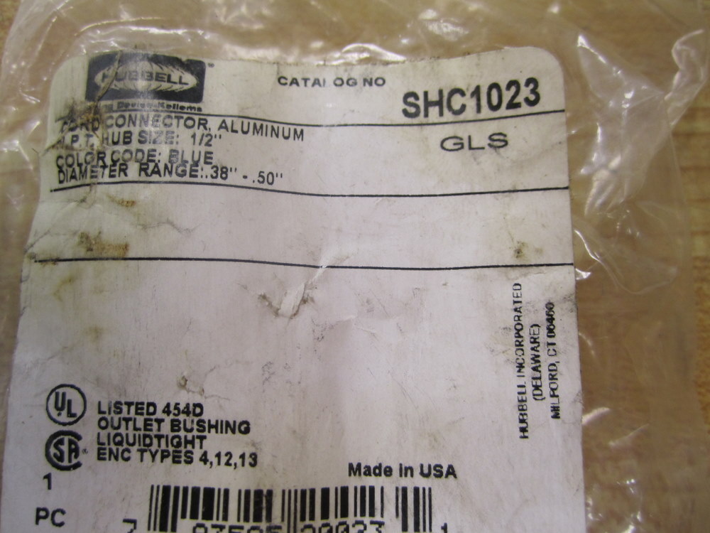 Hubbell SHC1023 Cord Connector (Pack of 2)