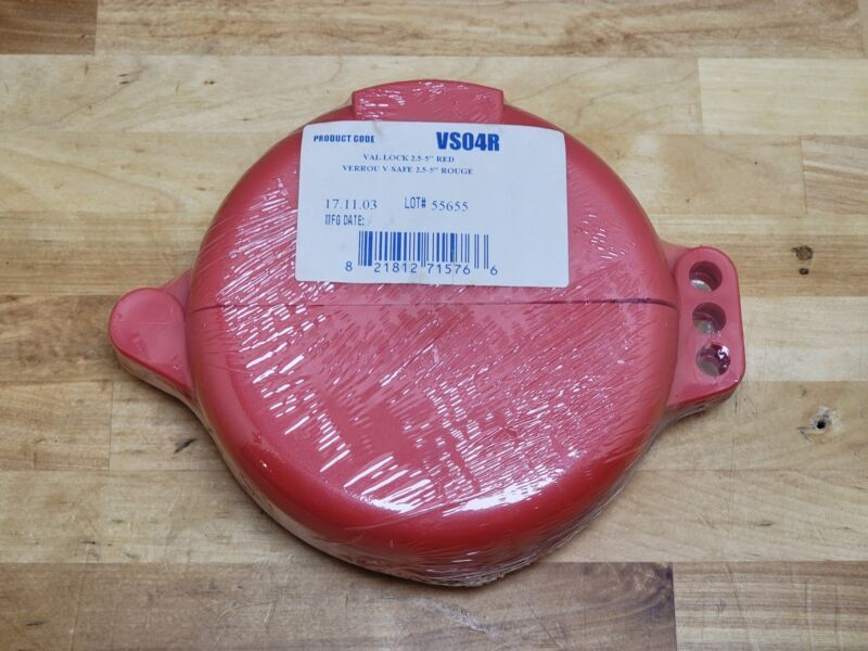 Honeywell North Gate Valve Lockout VS04R, Polypropylene, Red
