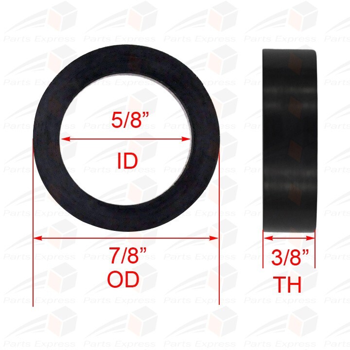 Steamer Rubber Washer Gaskets Boiler Gauge Sight Glass Seals 5/8″OD-Glass 10 pcs