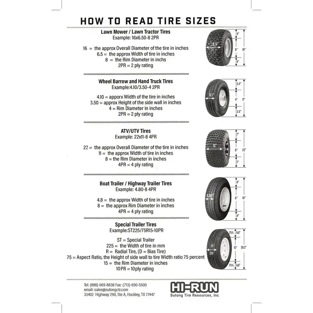 4.80 In./4.00 In.-8 2PR Stud Wheel Barrow Tire