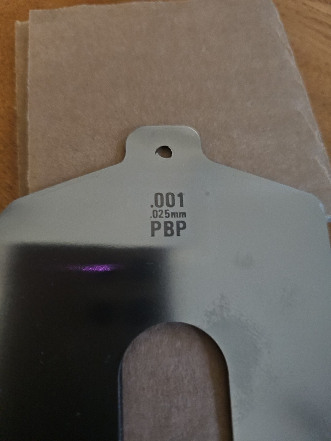 Free Ship 1 Box Of 20 Precision Brand 42305 Stainless Slotted Shim 3×3″ .001 7/8