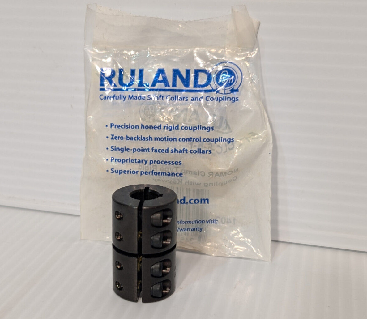 Ruland CLC-6-6-F Nomar Clamp Type Rigid Coupling with Keyway, Single-Point Faced