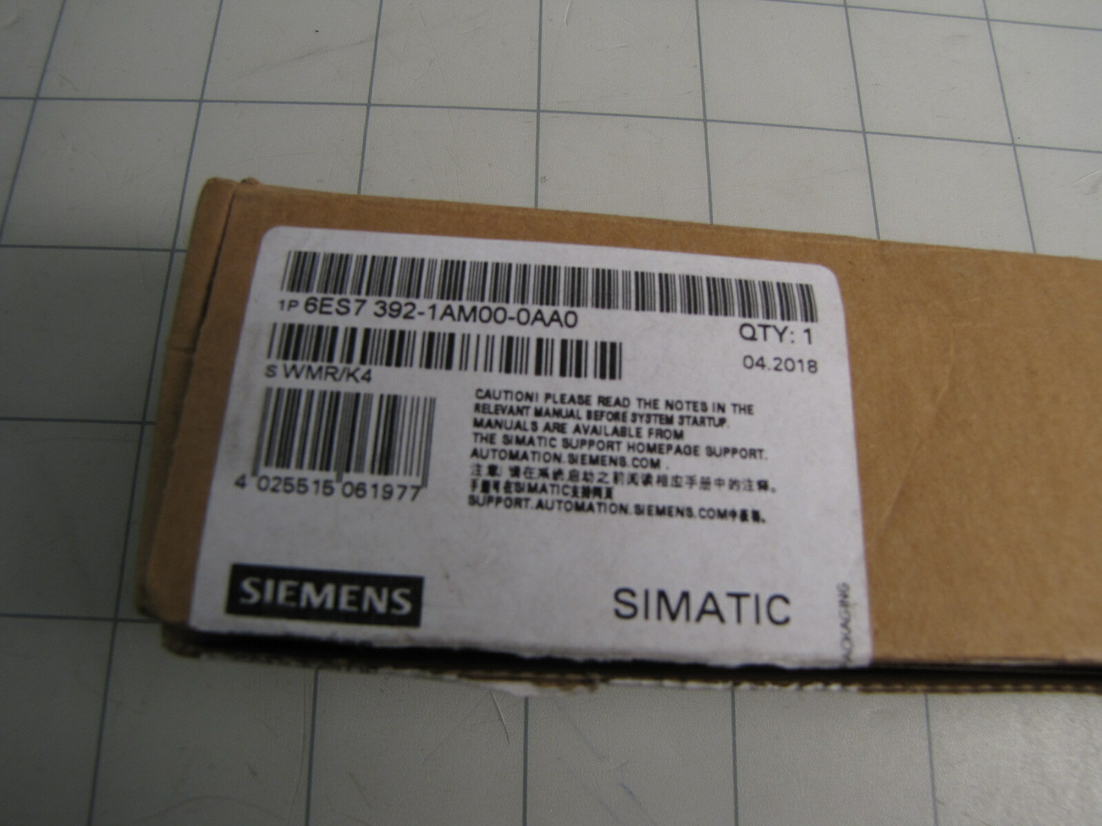 Siemens 6ES7 392-1AM00-0AA0 40-Pin Front Connector NEW