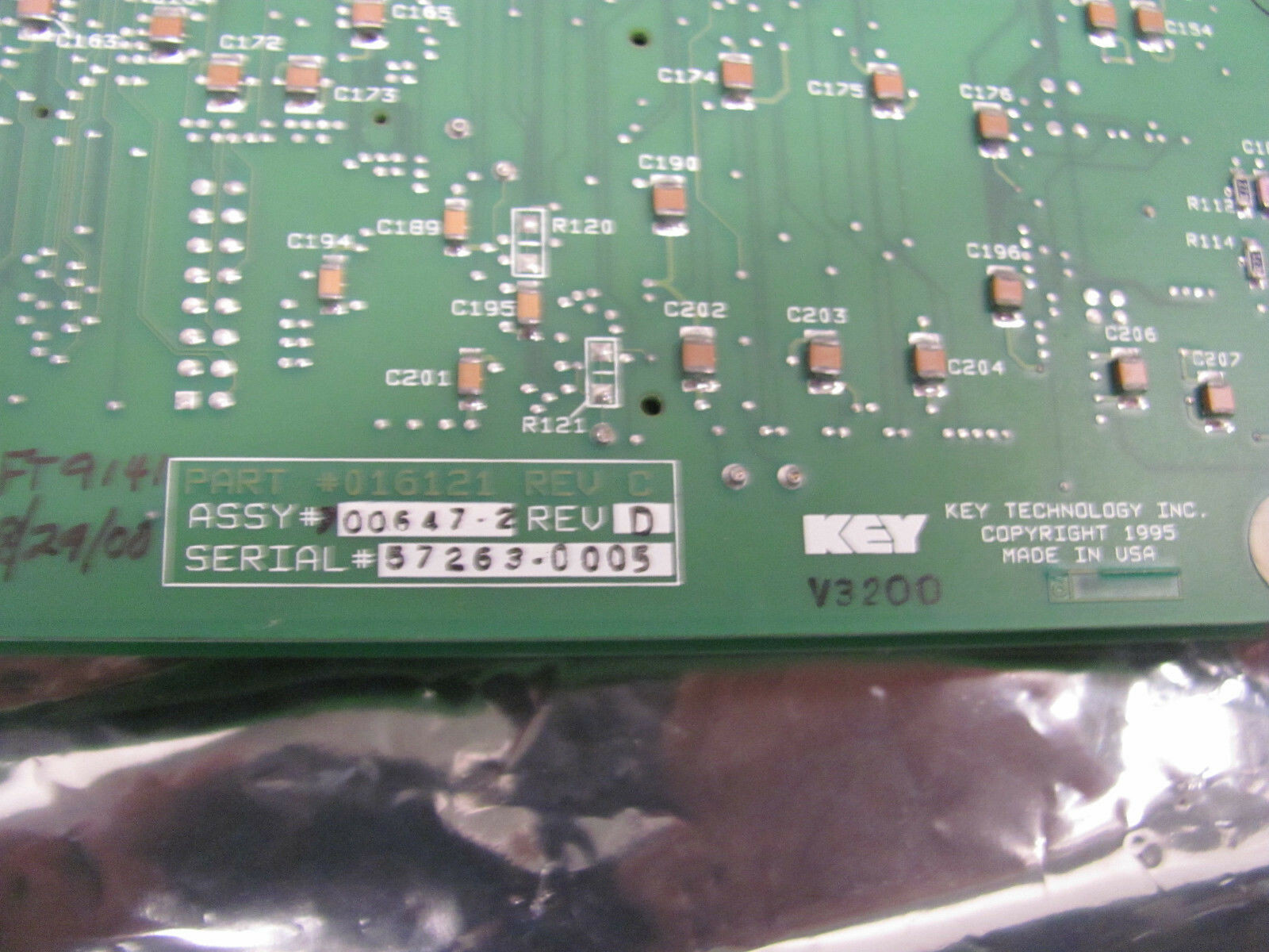 KEY TECHNOLOGY PII-M1 700643.1 016120 700650.1A V5096 016121 700647 700706