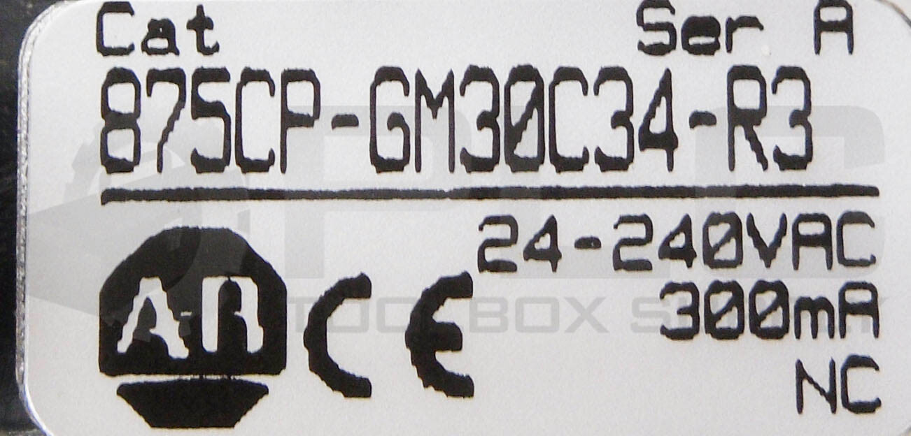 NEW ALLEN BRADLEY 875CP-GM30C34-R3 /A CAPACITIVE PROXIMITY SENSOR *READ*