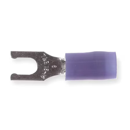 Sta-Kon Rb14-6Fl Fork Terminal, #6 Stud Size, 14 Awg, 600 V, Nylon Insulated,